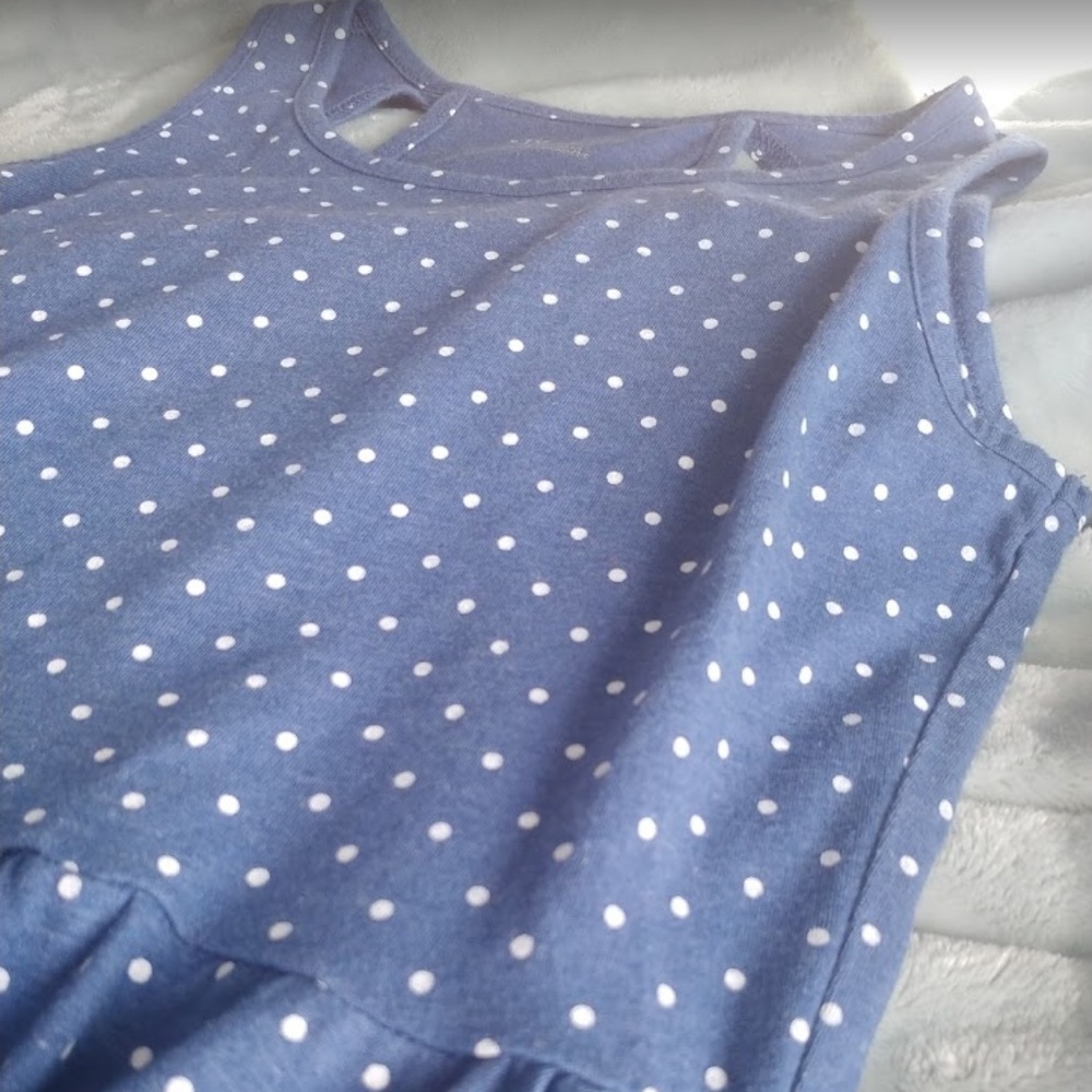 | Blue Polka Dot Dress | 001 |